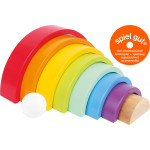 Grand Arc-en-ciel en bois Montessori