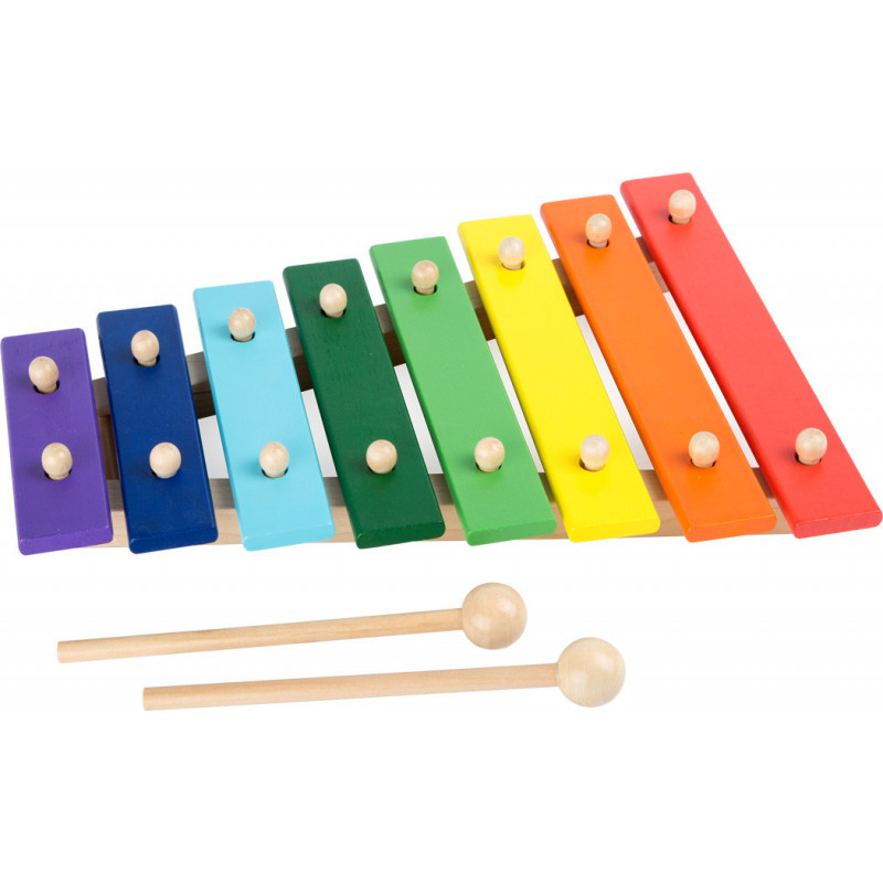 Xylophone multicolore en bois