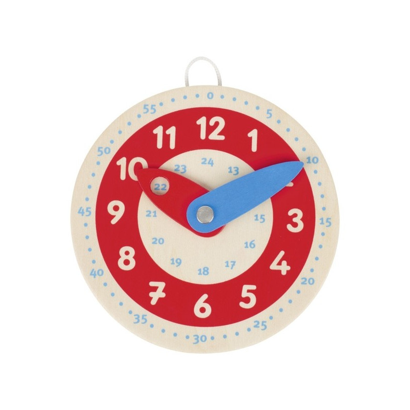 Petite horloge en bois pour apprendre à lire l'heure ! TOP EDUCATIF