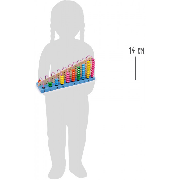 Boulier, jeu éducatif Montessori en bois coloré, pour additionner et  soustraire